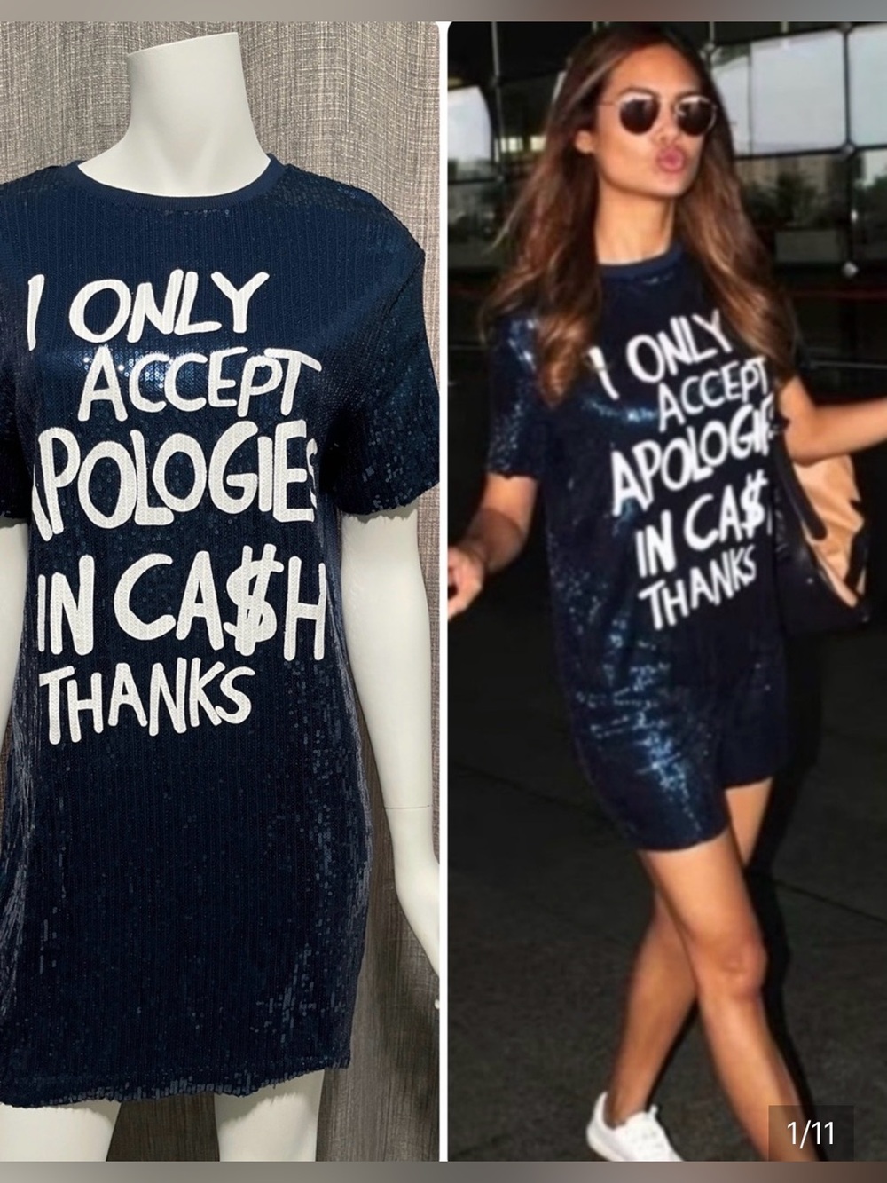 Zara Navy Textured Embellished Top
